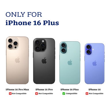 iPhone 16 Plus Soft Shockproof Case Cover: MagSafe Compatibility, Tough Build, Scratch-Resistant, Camera Lens & Screen Guard